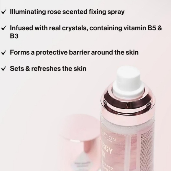 Revolution Energy Fix Rose Quartz Fixing Spray | 2.8 fl oz / 85 mL | NEW - Picture 3 of 4